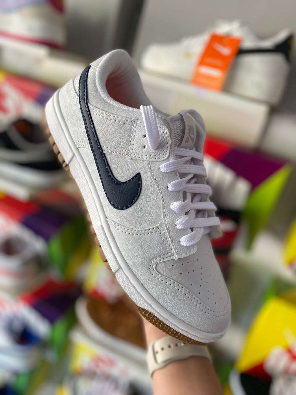 Nike dunk branco gelo marinho