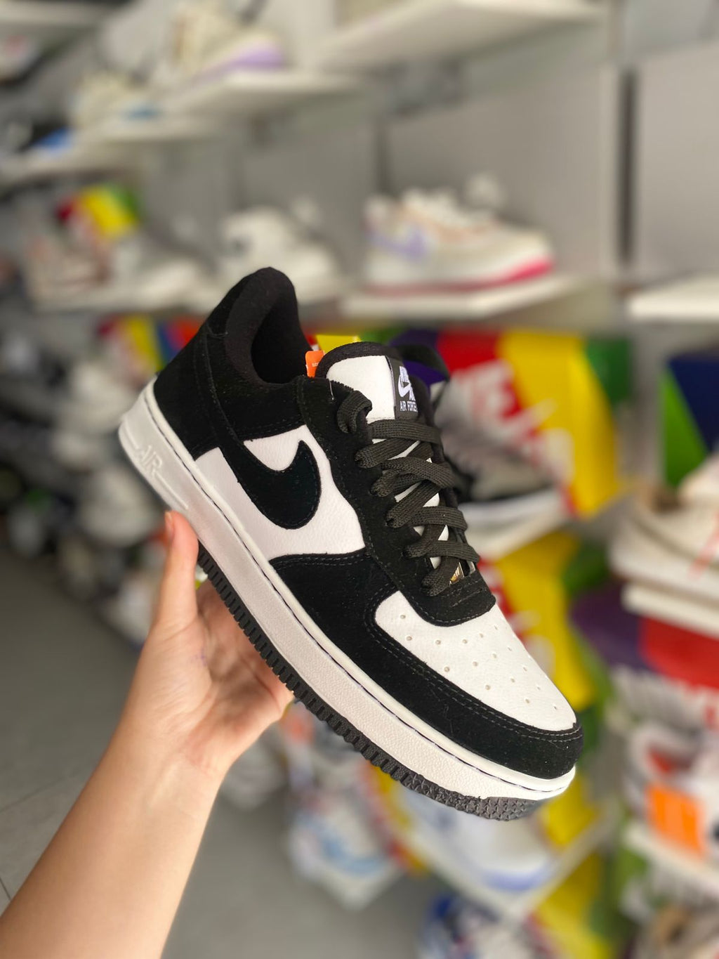 Air force preto camurça