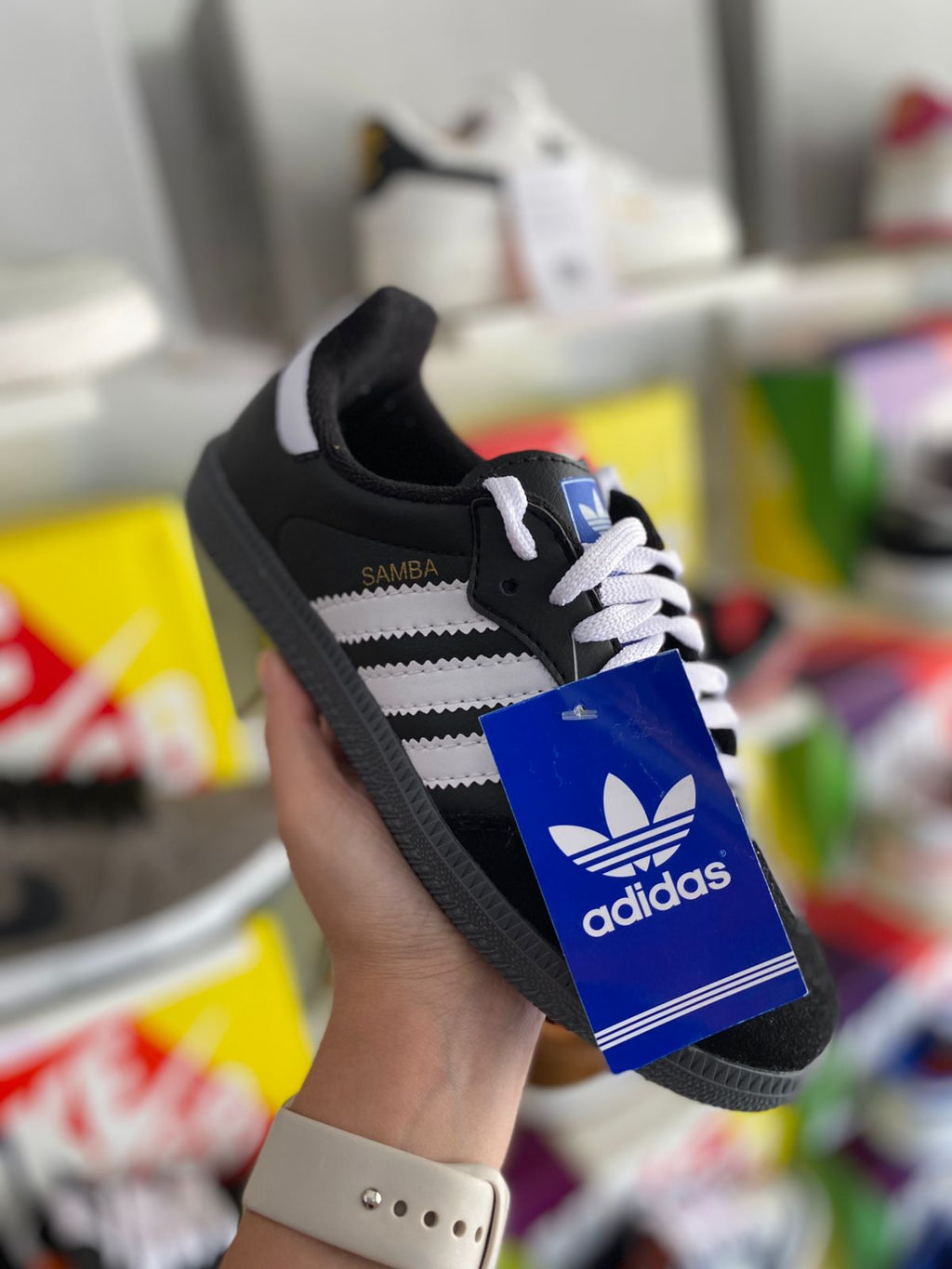 Adidas samba preto preto