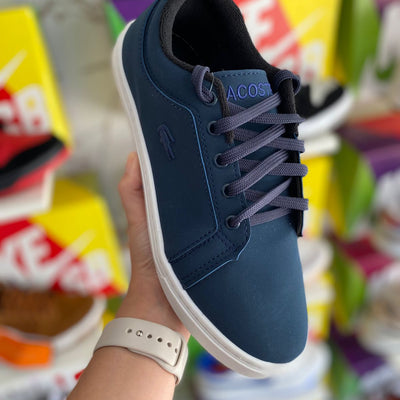 Lacoste azul cadarço